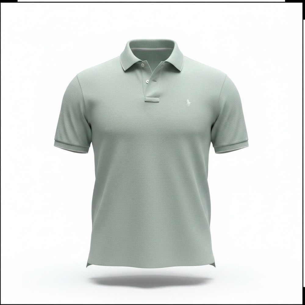 Polo Ralph Lauren Polo Shirt Mens 4XB Green Classic Fit Short Sleeve Big & Tall